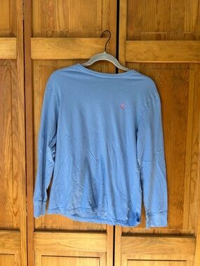 Polo by Ralph Lauren Slate Blue Tee with Pink Pony